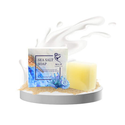 Savon Éclaircissant au Sel de Mer & Lait de Chèvre – 100 g