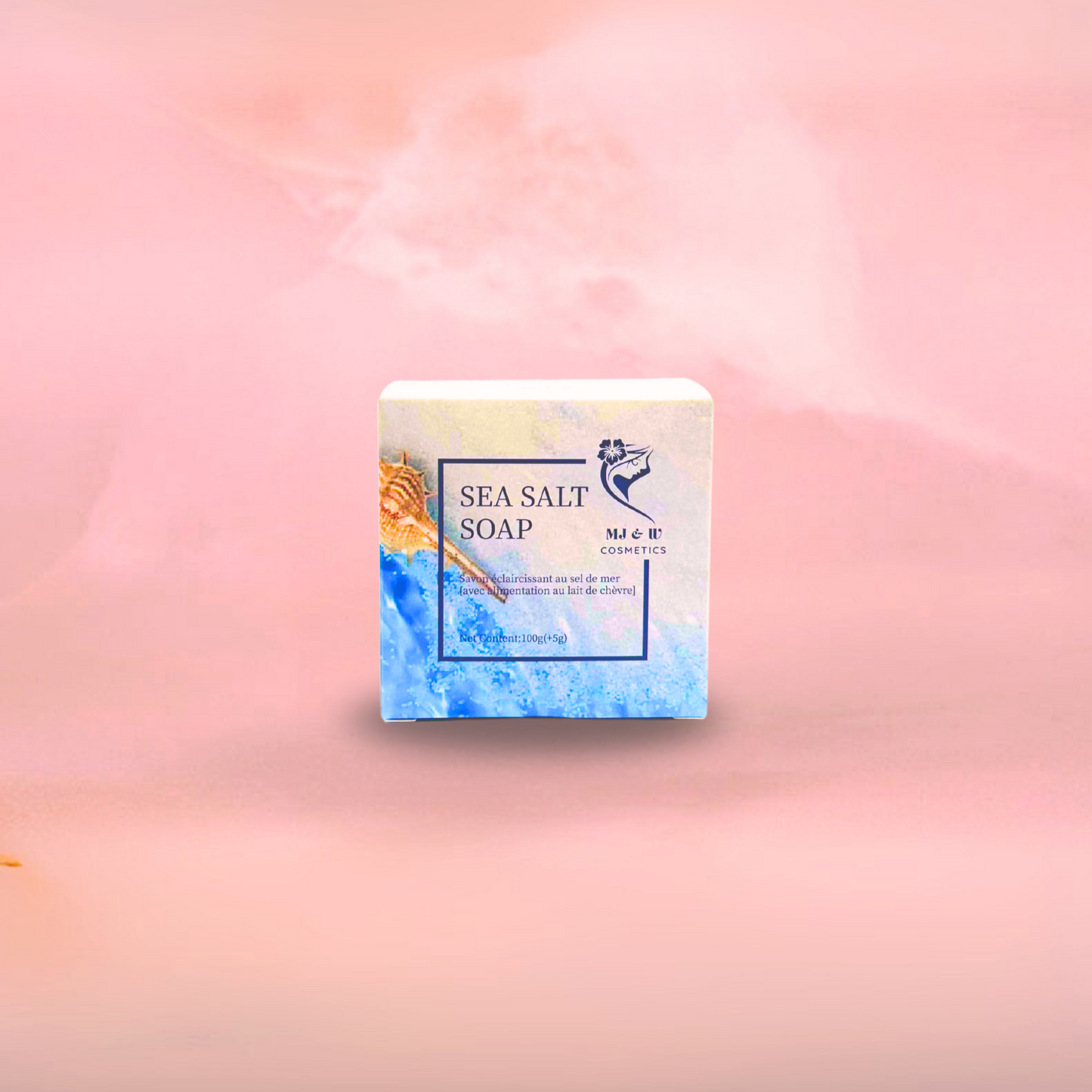 Savon Éclaircissant au Sel de Mer & Lait de Chèvre – 100 g