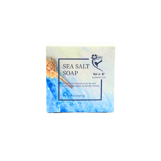 Savon Éclaircissant au Sel de Mer & Lait de Chèvre – 100 g