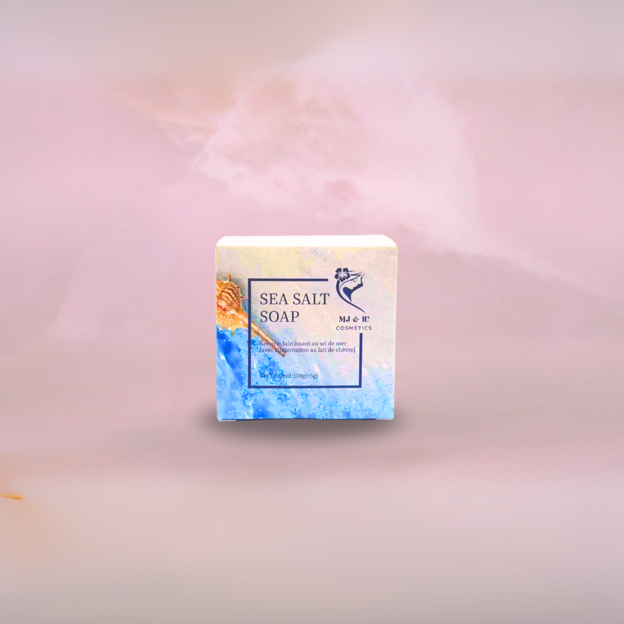Savon Éclaircissant au Sel de Mer & Lait de Chèvre – 100 g