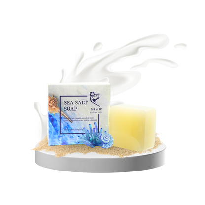 Savon Éclaircissant au Sel de Mer & Lait de Chèvre – 100 g