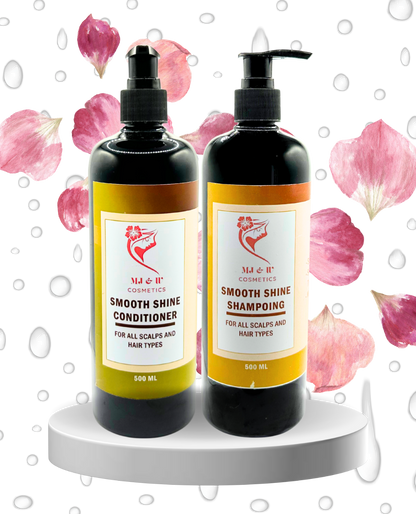 Shampoing + Révitalisant Lissant & Brillance – 500 ml