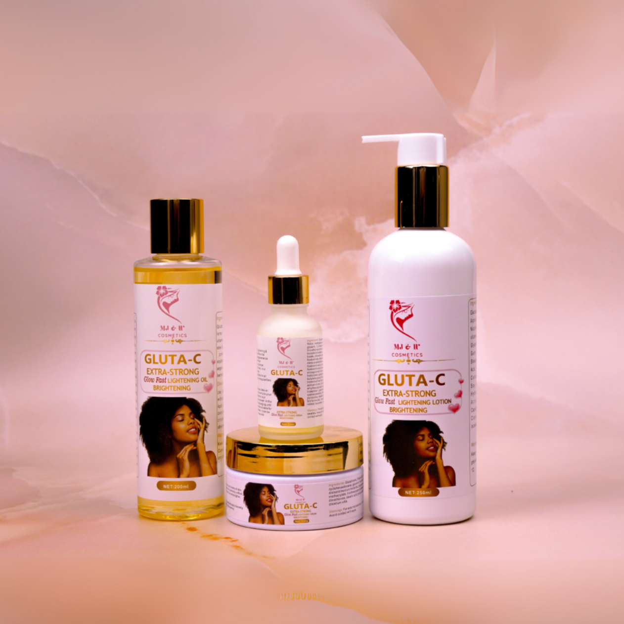 Coffret GLUTA-C Éclat Intense – Huile, Lotion & Crème